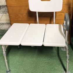 Sturdy Shower Transfer Bench - Like New