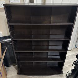 Dark Brown Stand with Shelves 