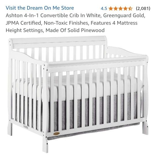 Dream On Me 4-in-1 convertible crib
