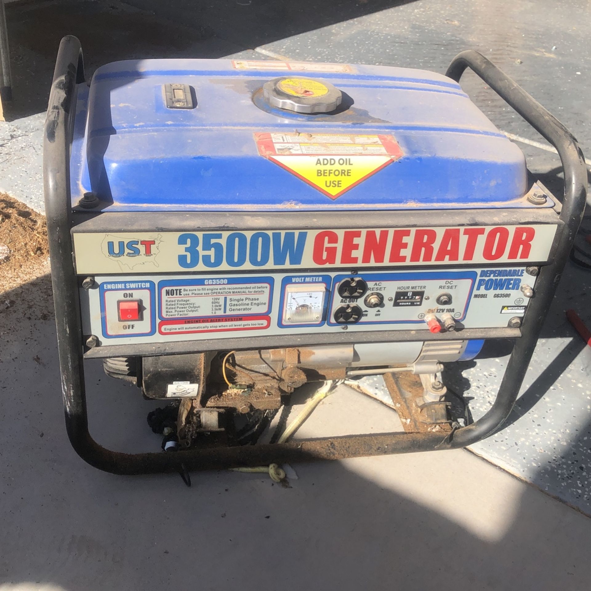 UST 3500 Watt Generator