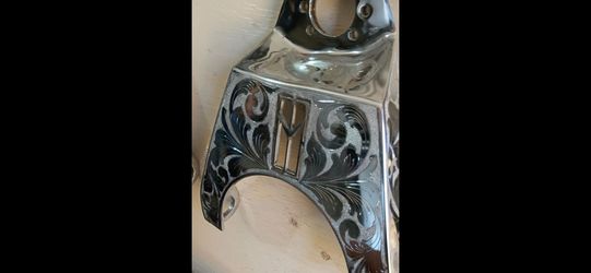 Chrome & engraved