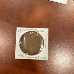 Great Britain One Penny 1936