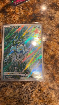 Clauncher Holo Pokemon Card 205/198