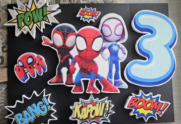 Bday Decor Spidey & Friends