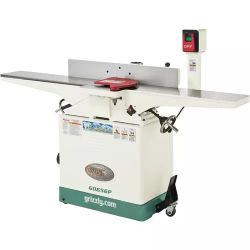 Grizzly G0656P - 8" x 72" Jointer 3 HP w/ Mobile Base, Polar Bear Series