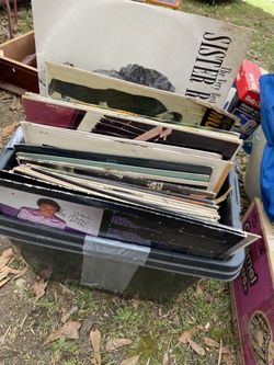 Antique vinyl records