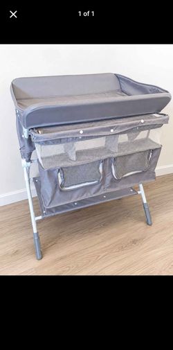 Foldable Baby Changing Table with Storage
