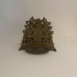 Antique Mail / Files Sorter With Tray Attached 