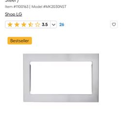 LG Microwave Trim
