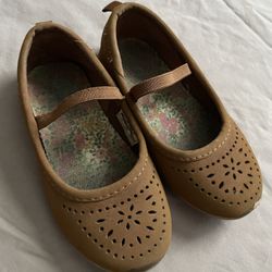 Carters Toddler SZ 7 Brown Slip On Shoes