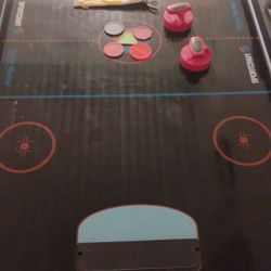 6' X  36" Air Hockey Table In Good Condition And Playing 