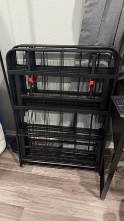 Full Size Black Folding Metal Bed Frame