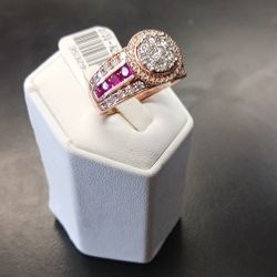 14k Rose Gold  9.6 G Ring Sz 11.5