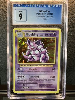 2016 EVOLUTIONS NIDOKING HOLO 45/108 MINT 9