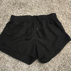 Black Active Wear Shorts 