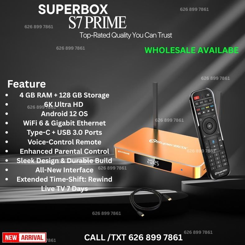 SuperBox ⚡ S7 PRIME LIMITED EDITION ⚡ Super Box ⚡ CHRISTMAS RAFFLE⚡ S7 Max / S7 Pro ⚡⚡ VseeBox ⚡ Vsee Box ⚡ SuperCaja ⚡ Brand New - El Monte Pickup