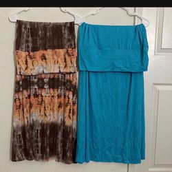 Two Long Oversized Skirts