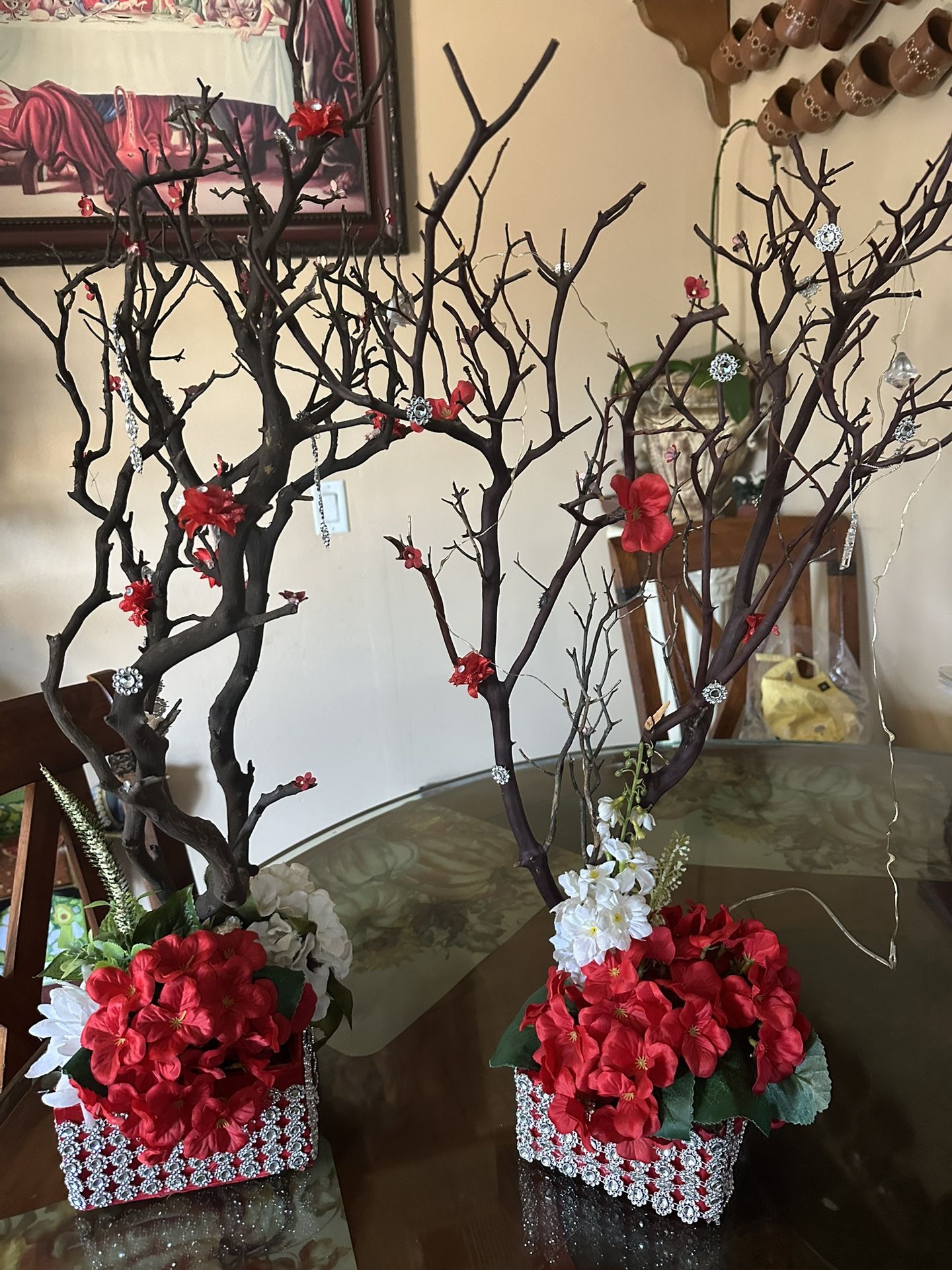 2 manzanita tree branches