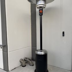 🔥 NEW 46000 BTU AmazonBasics Patio Heater – Stainless Steel Outdoor Heater – $95 