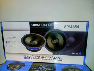 Soundstream 6.5 mid range 400 watts heavy-duty Speakers Brand new In the box