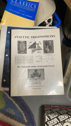 Analytic Trigonometry Textbook