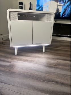 Sobro Side Table w/ speaker, refrigerator, and wireless charger