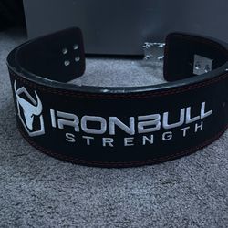 Iron Bull Strength Pro powerlifting belt.