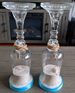 2 Ocean Themed Candle Holders