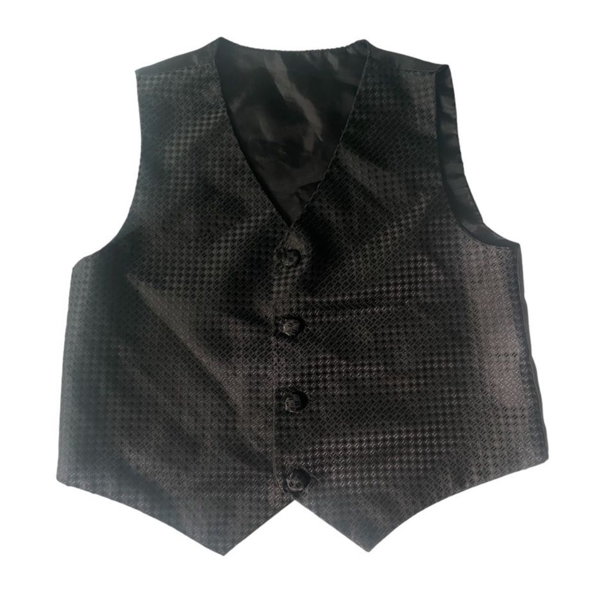 Children's Black Button Up Vest Size 5