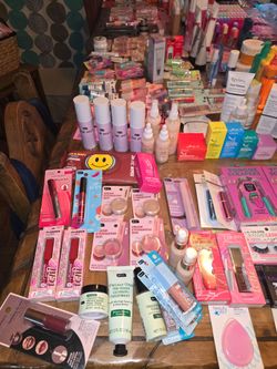 Tons of brand new makeup, skin care, hair care, and nail care