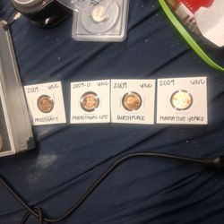 2009 4 Piece Lincoln Cents Set.