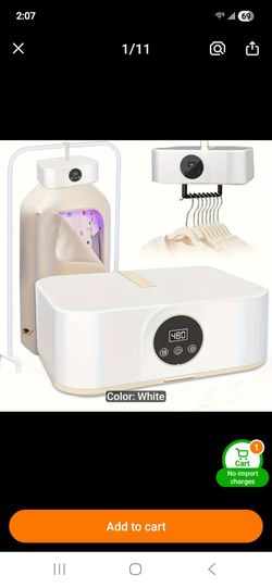 Fast drying portable clothes dryer