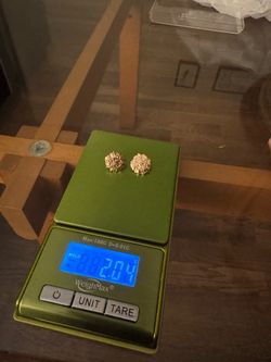 14k Gold Nugget Earrings