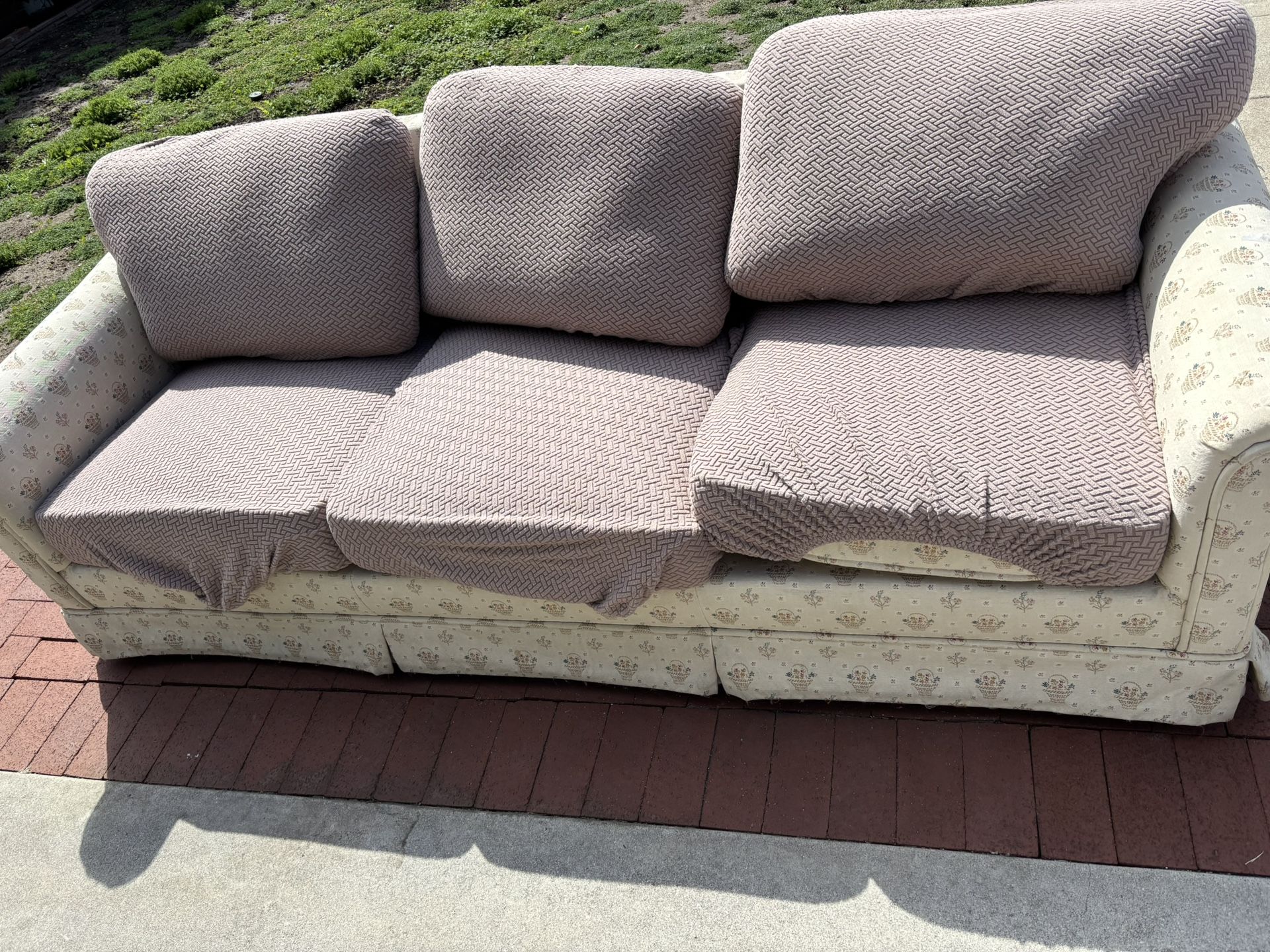 Free Sofa. Well Cared For, No Stains. Bug Free Home.