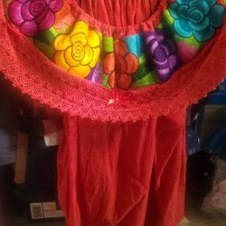 Women Red Blouse Size Large-NEW