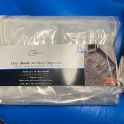 Clear Under-bed Shoe Organizer
