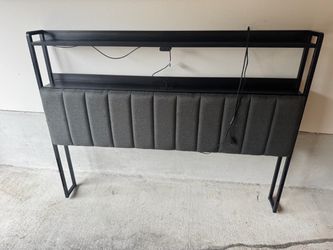 Bed frame with charger ports
