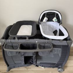 Pack and Play with Bassinet Baby Playpen 