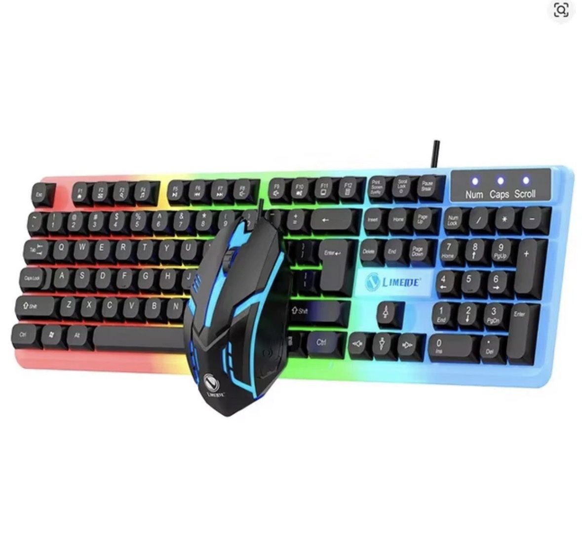 NG GTX350 Gaming Keyboard & Mouse | LED Rainbow keys