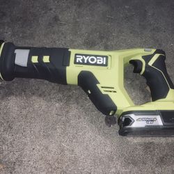 Ryobi 18V ONE+ 4-Tool Combo Kit (Nailer, Saws, Trimmer, Inflator) + Battery