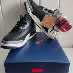 Jordan 3 Retro Levi's Black 