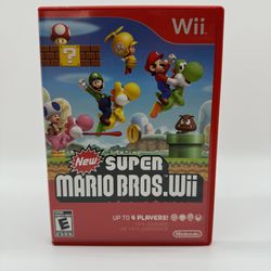 New Super Mario Bros Wii (Nintendo Wii, 2009) Complete - Tested & Working