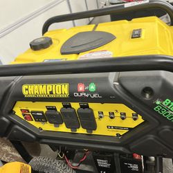 Champion 9000-Watt Dual Fuel Portable Generator.