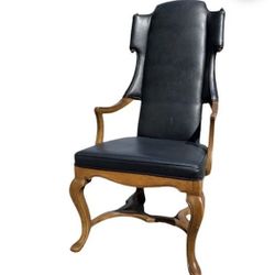 Drexel  Vintage Geometric Tall Wingback Chair