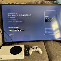 Xbox Series S and 40” Samsung smart TV