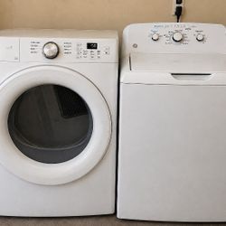 GE Washer And Gas Dryer Set Super Capacity(fully Functioning. 