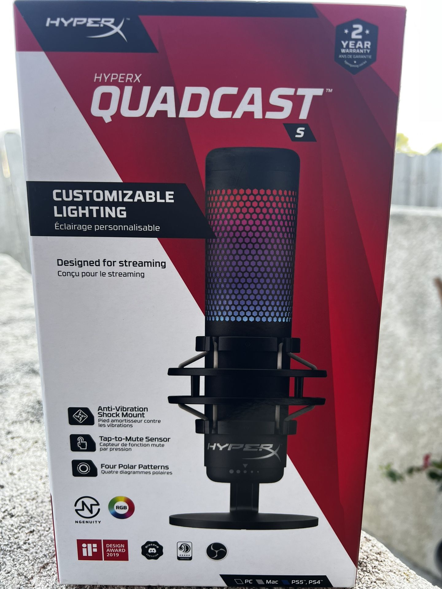 Hyper X Quadcast S RGB LED Microphone