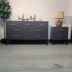 Free Local Delivery! 2 pc Klaussner repainted bedroom dresser set