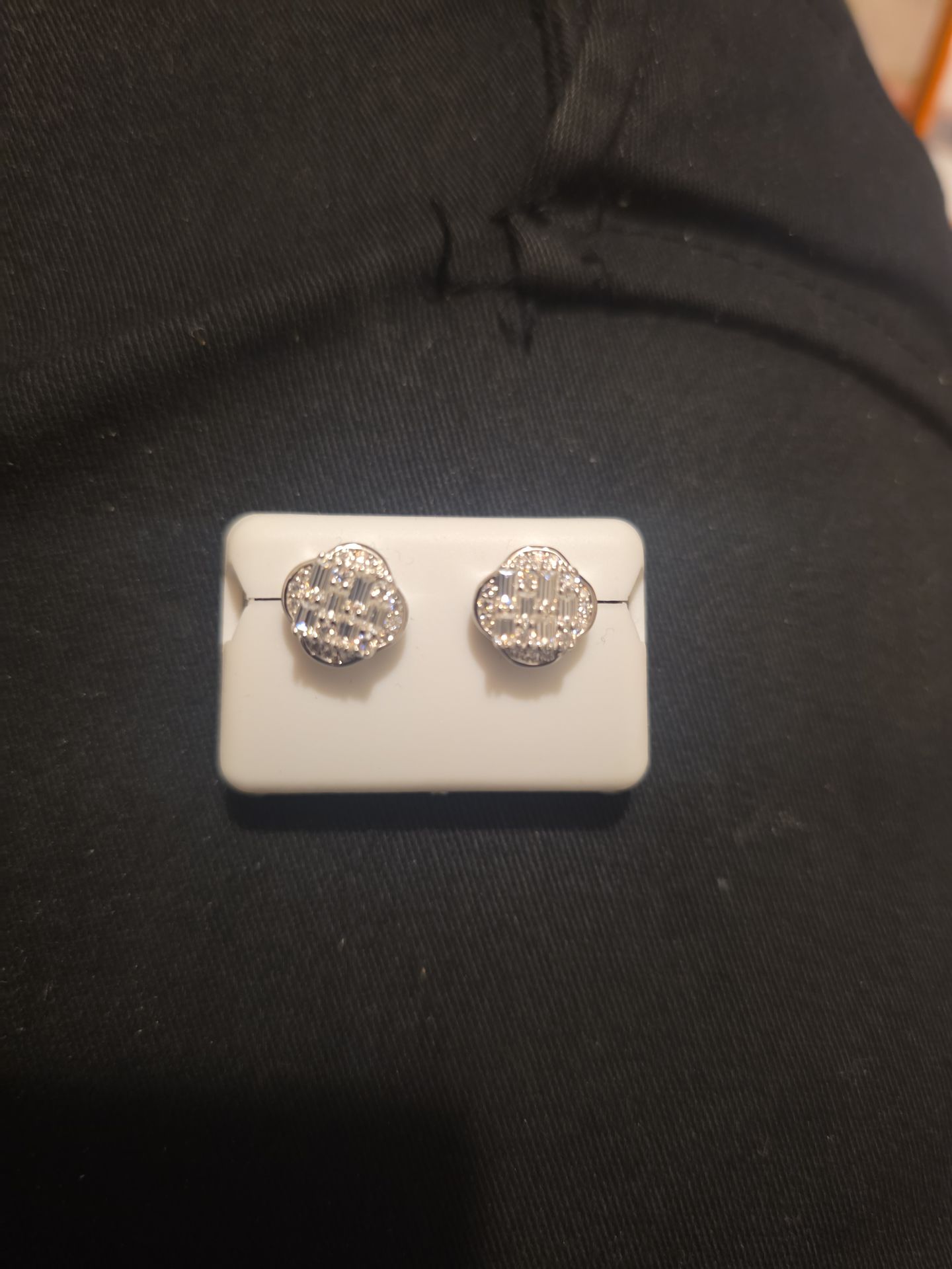 Moissanite Silver earrings