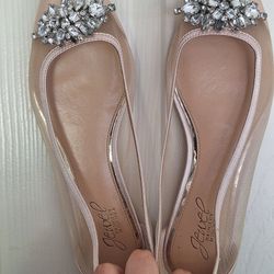Sparkly Nude Flat Heels FREE MUST PICK UP